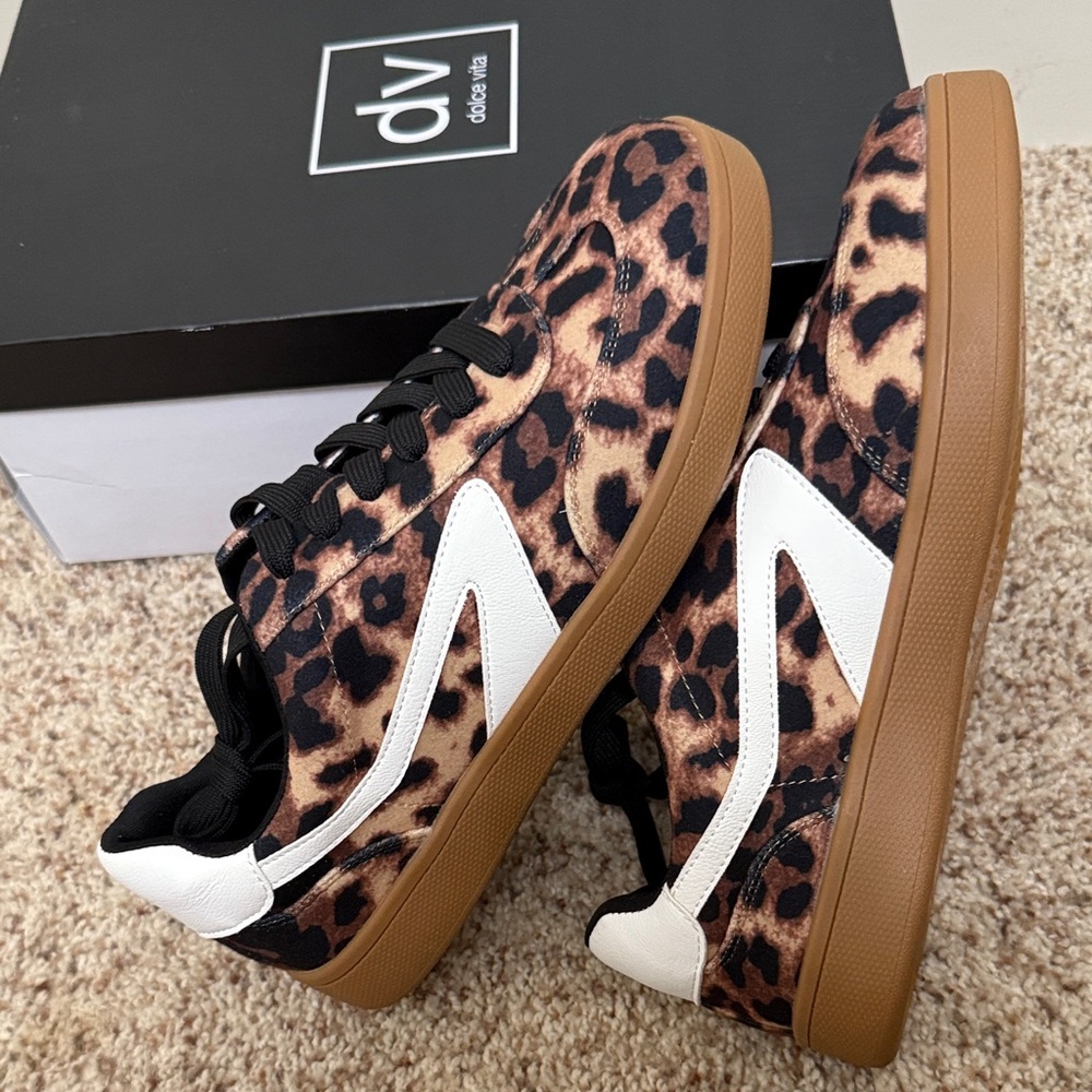 DV by Dolce Vita Leopard Print Sneakers - Picture 7 of 7